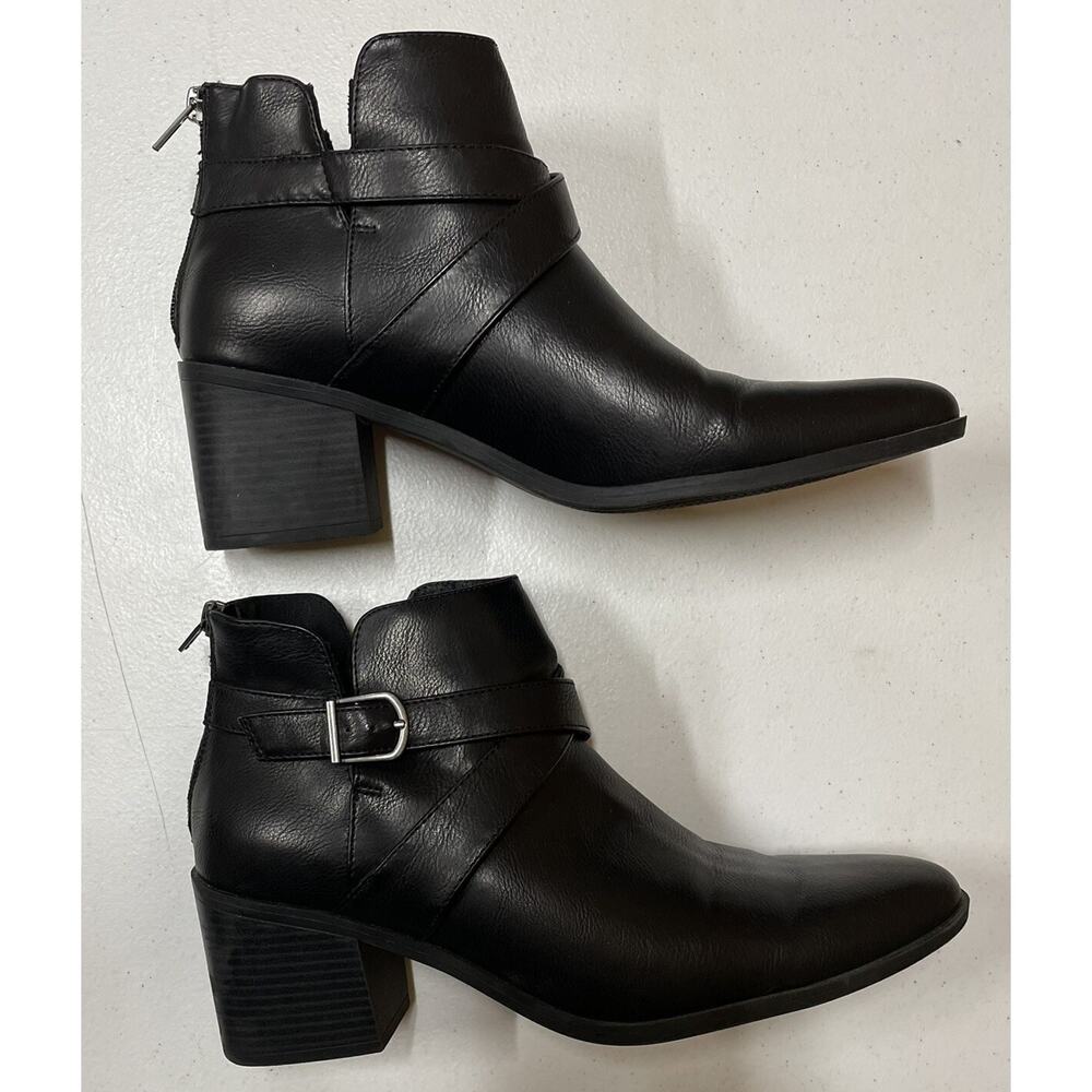 Frye & Co. Women’s Ankle Boots Pembrooke Black Size 11M Back Zip Western Cowgirl